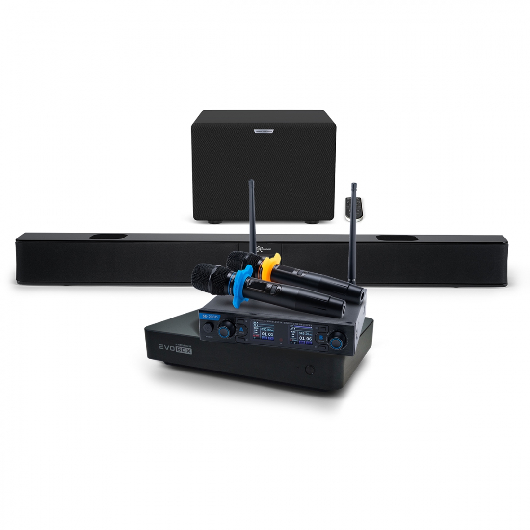 Hi-End караоке-система EVOBOX Premium + EvoSoundBar (саундбар с караоке) в Сальске