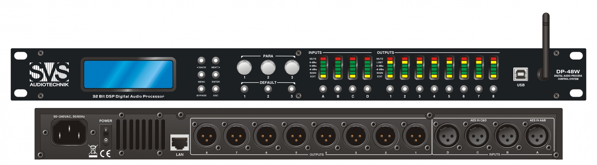 SVS Audiotechnik DP-48W Цифровой процессор: 4 входа 8 выходов в Сальске