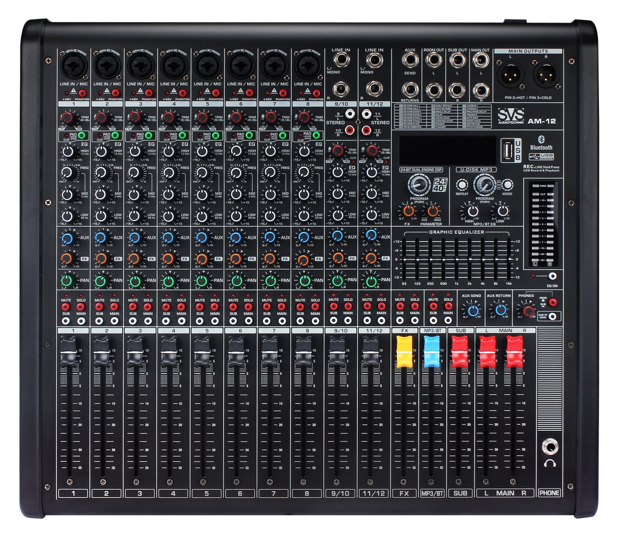 SVS Audiotechnik mixers AM-12 Микшерный пульт аналоговый, 12-канальный в Сальске