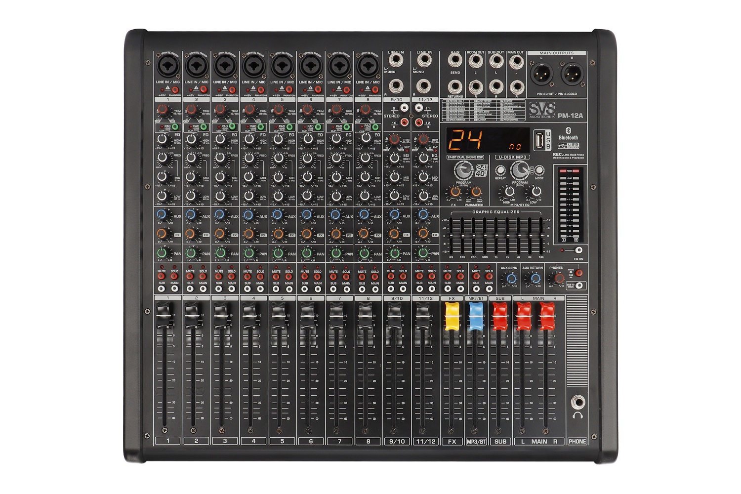 SVS Audiotechnik mixers PM-12A Активный аналоговый микшерный пульт, 12-канальный в Сальске